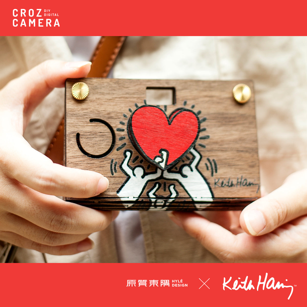 CROZ D.I.Y. DIGITAL CAMERA - Keith Haring Collection (Heart)