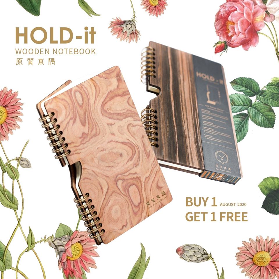 HOLD-it Wooden Notebook