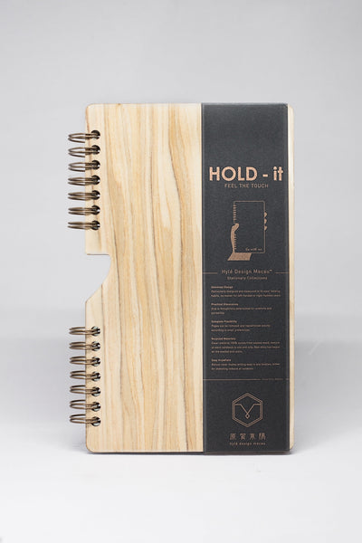 HOLD-it Wooden Notebook